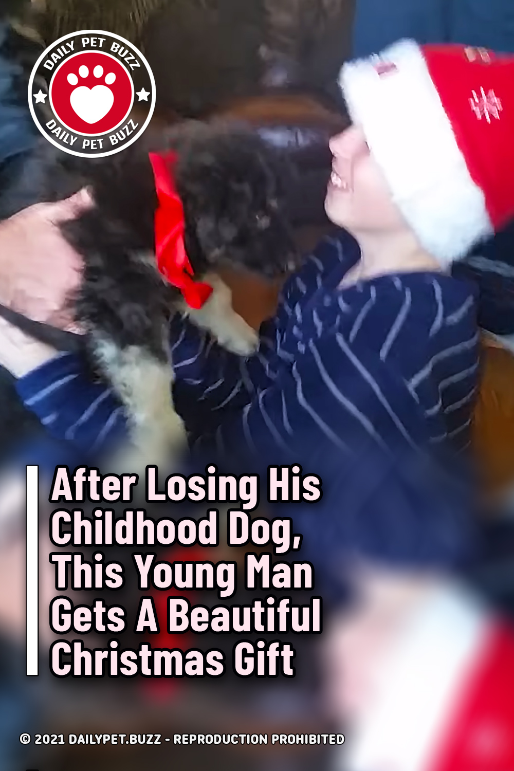 After Losing His Childhood Dog, This Young Man Gets A Beautiful Christmas Gift