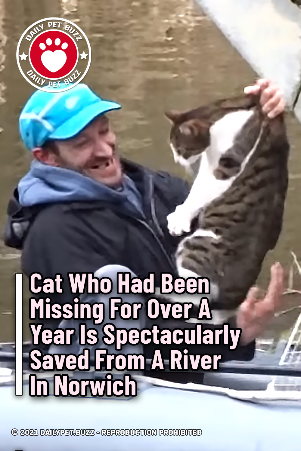 Cat Who Had Been Missing For Over A Year Is Spectacularly Saved From A River In Norwich