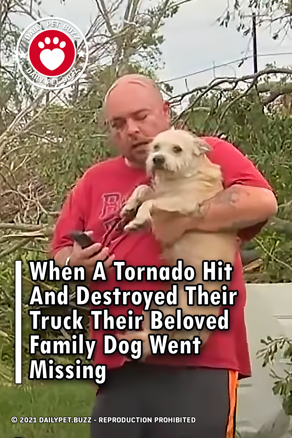 When A Tornado Hit And Destroyed Their Truck Their Beloved Family Dog Went Missing