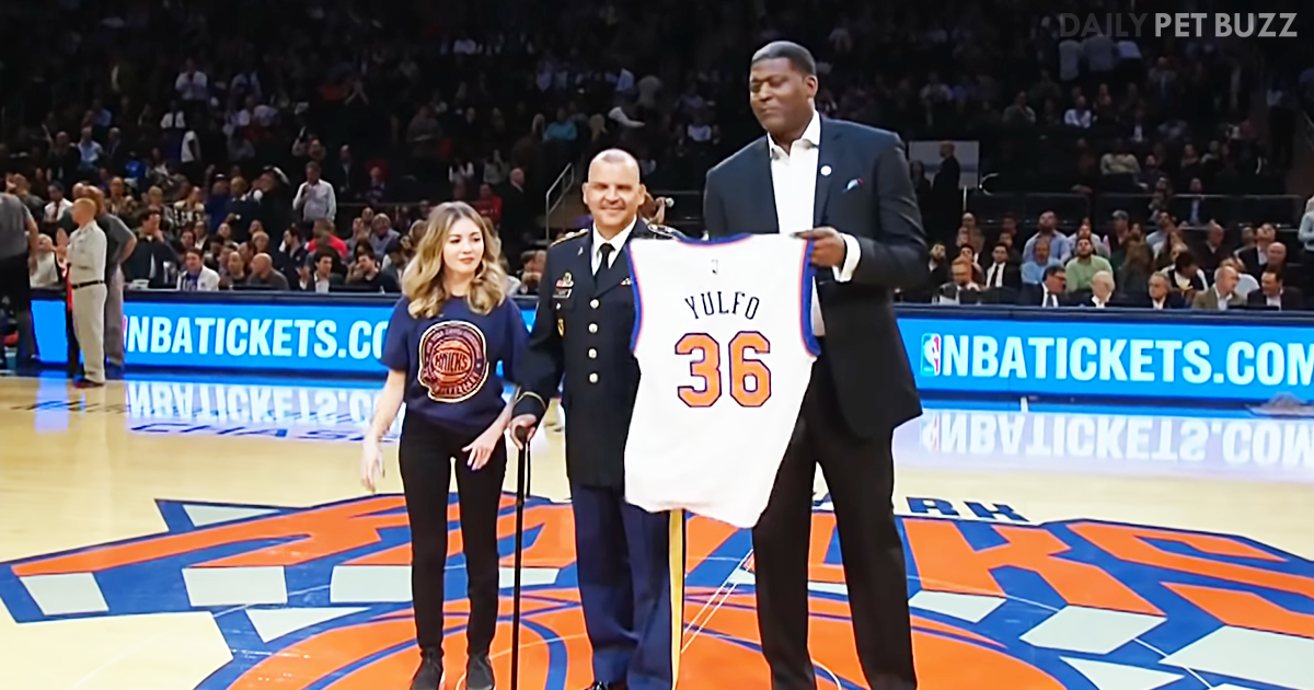 Veteran Attends Knicks Game To Be Honored With A Jersey But There Was More Than That To Come