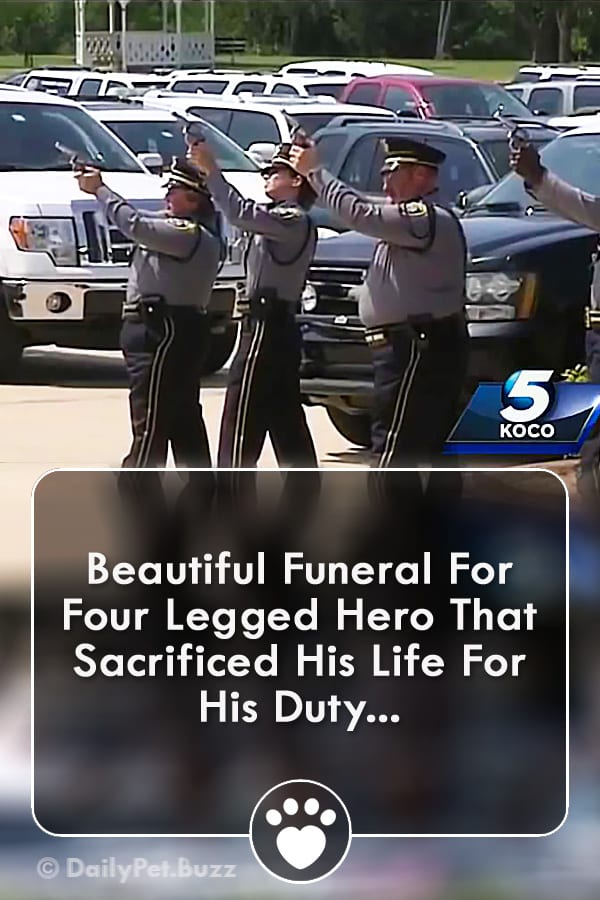 Beautiful Funeral For Four Legged Hero That Sacrificed His Life For His Duty...