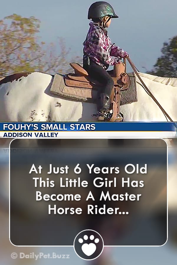 At Just 6 Years Old This Little Girl Has Become A Master Horse Rider...