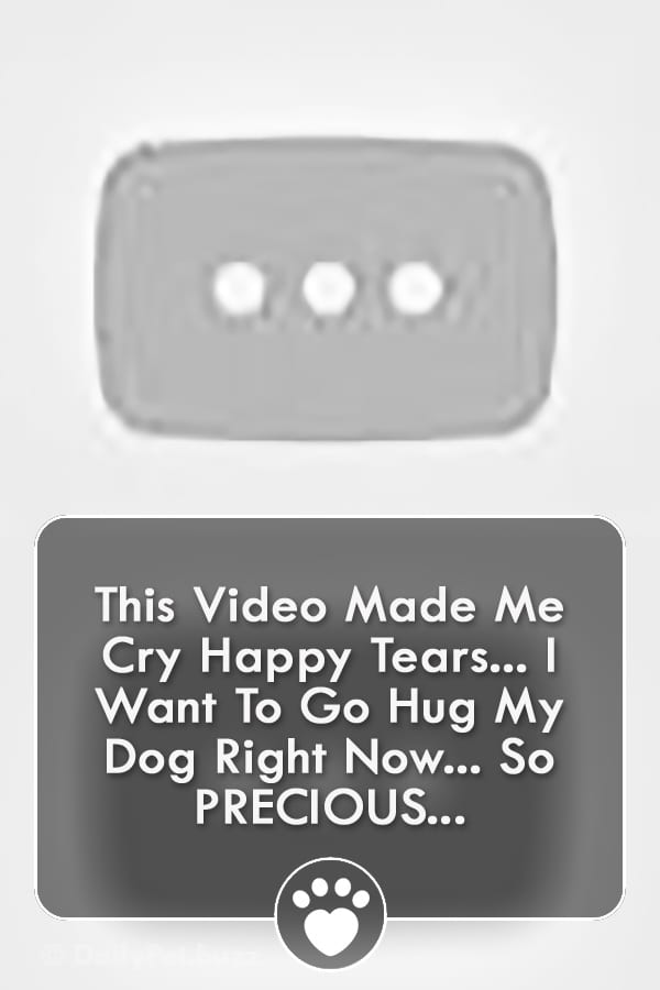 This Video Made Me Cry Happy Tears... I Want To Go Hug My Dog Right Now... So PRECIOUS...
