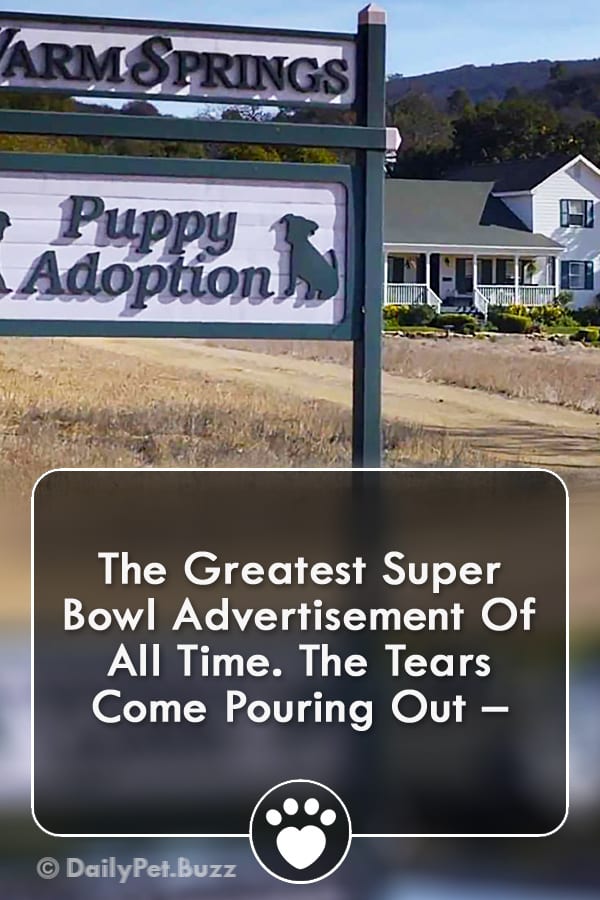 The Greatest Super Bowl Advertisement Of All Time. The Tears Come Pouring Out –