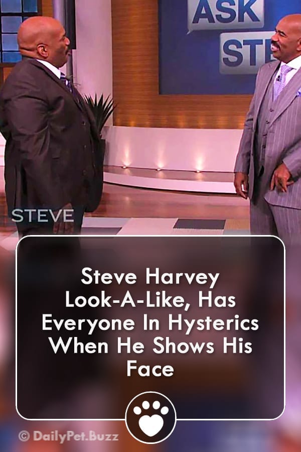 Steve Harvey Look-A-Like, Has Everyone In Hysterics When He Shows His Face