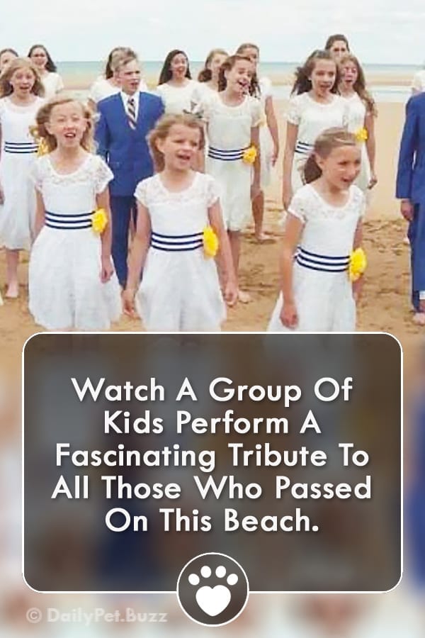 Watch A Group Of Kids Perform A Fascinating Tribute To All Those Who Passed On This Beach.