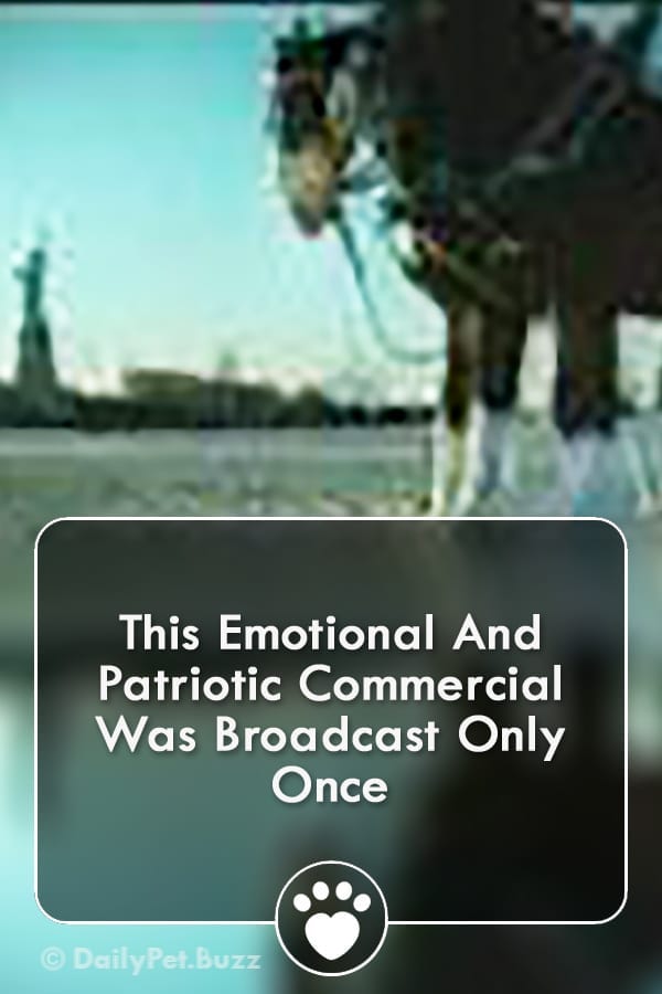 This Emotional And Patriotic Commercial Was Broadcast Only Once
