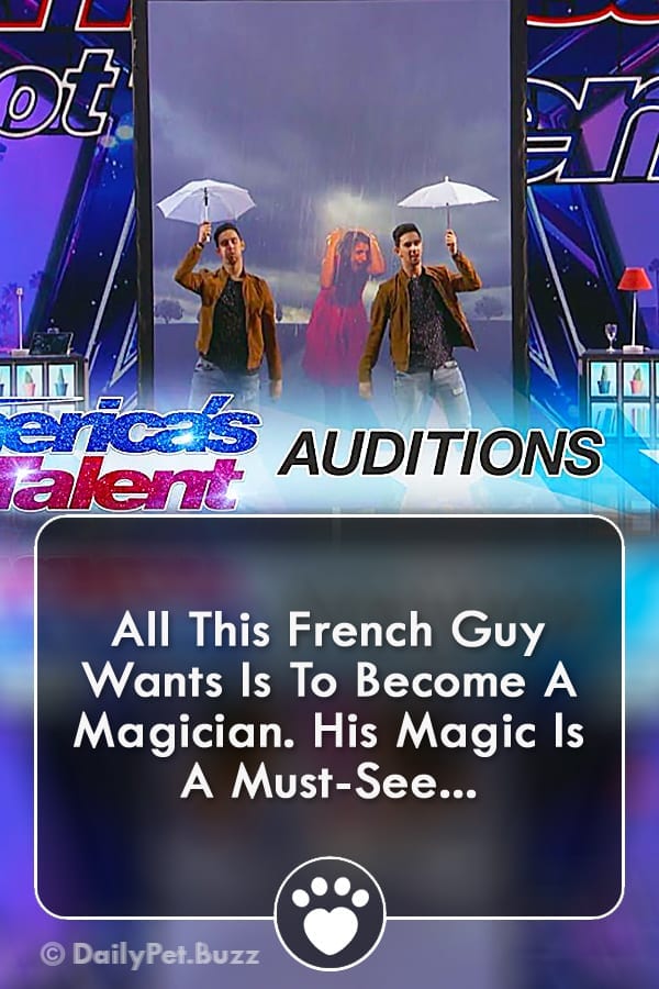 All This French Guy Wants Is To Become A Magician. His Magic Is A Must-See...