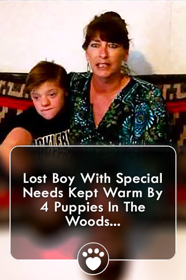 Lost Boy With Special Needs Kept Warm By 4 Puppies In The Woods...